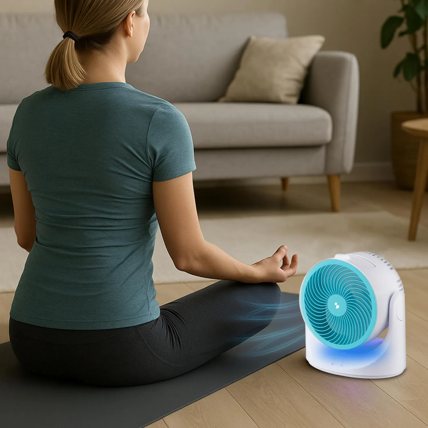 Beper P206RAF202 mini ventilateur USB LED 3 vitesses