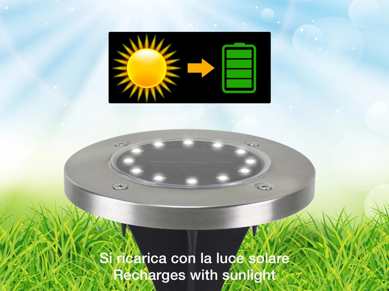 Beper P207ILO020 lampes solaires jardin x2 IP44