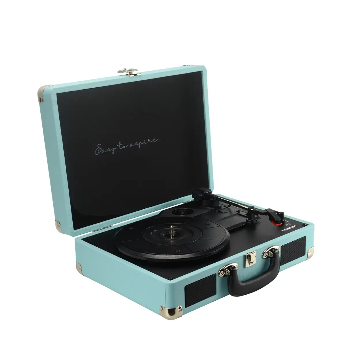 Prixton VC400 platine vinyle bleue Bluetooth USB RCA