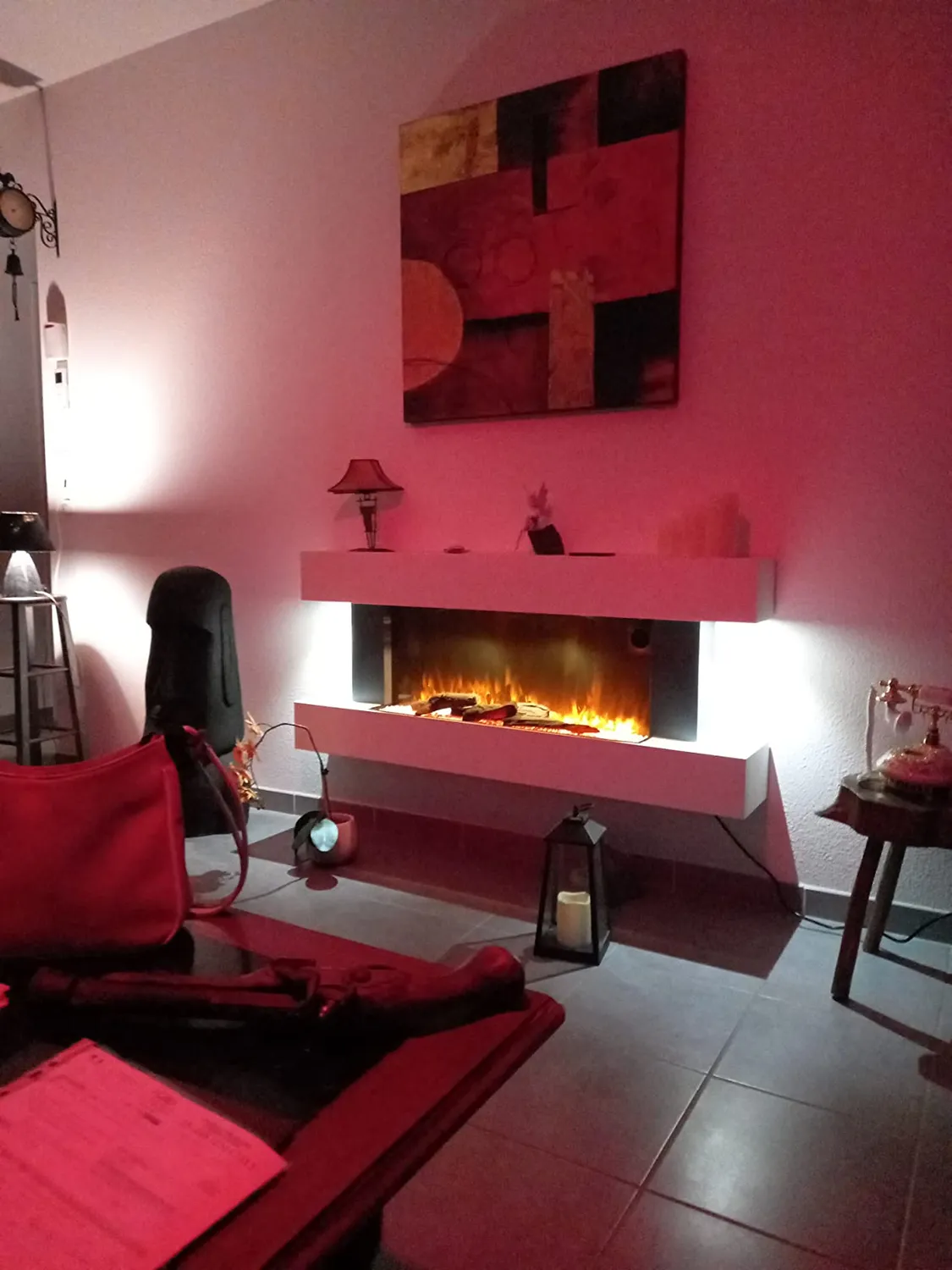 Klarstein Light & Fire 1 cheminée électrique 2000W noir effet flamme