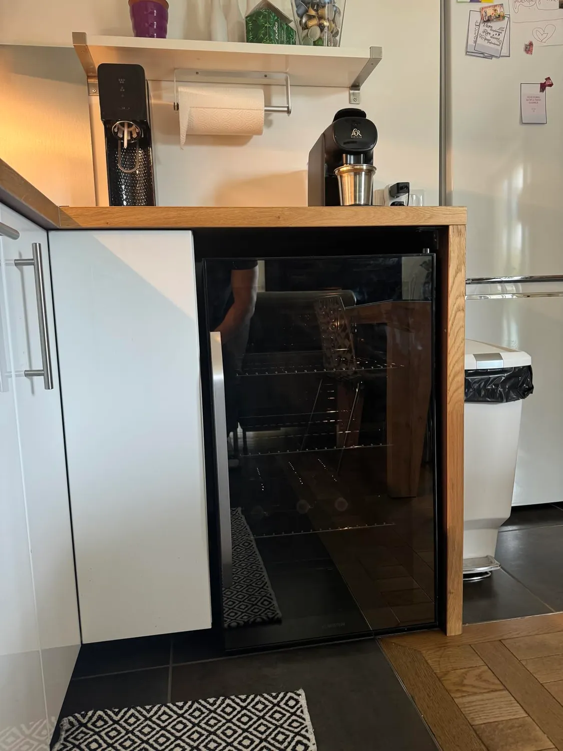 Klarstein mini frigo 80 L noir porte vitrée