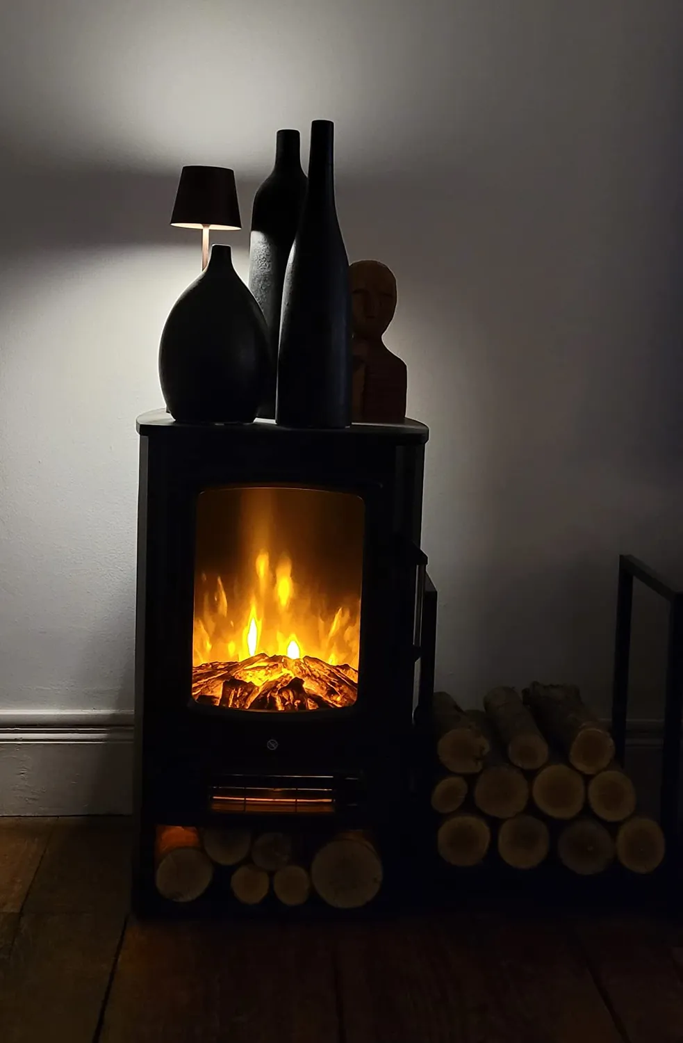 Klarstein Cheminée Électrique 2000W effet flamme LED