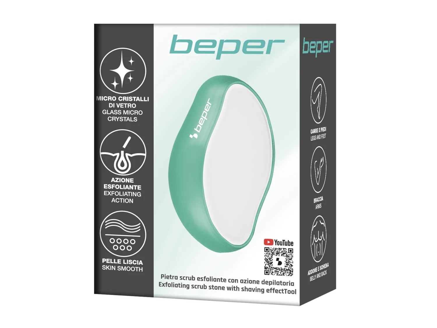 Beper C301ABE200 pierre exfoliante microcristaux de verre