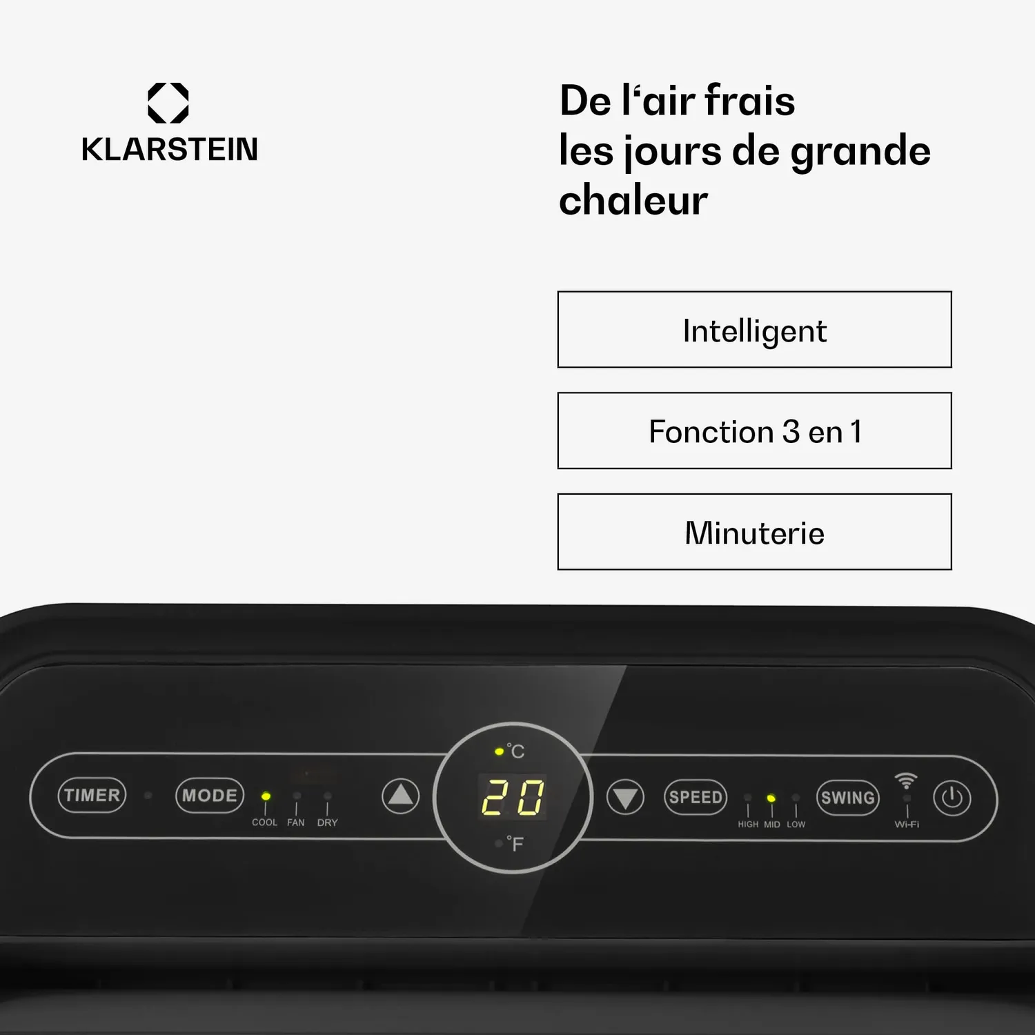 Klarstein Metrobreeze New York Smart 12k clim noir