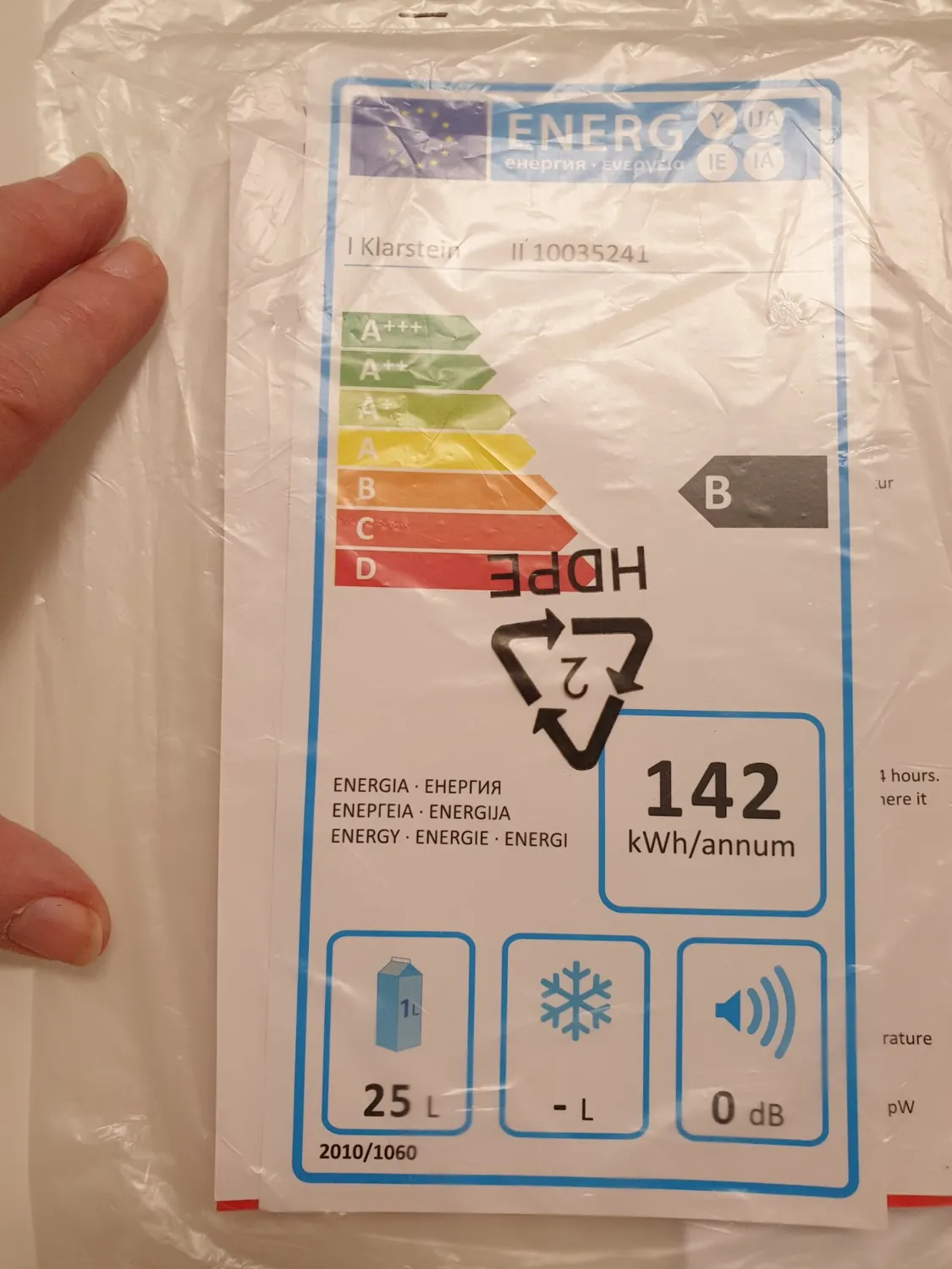 Klarstein Mini Frigo 30 L Noir silencieux 5-15°C