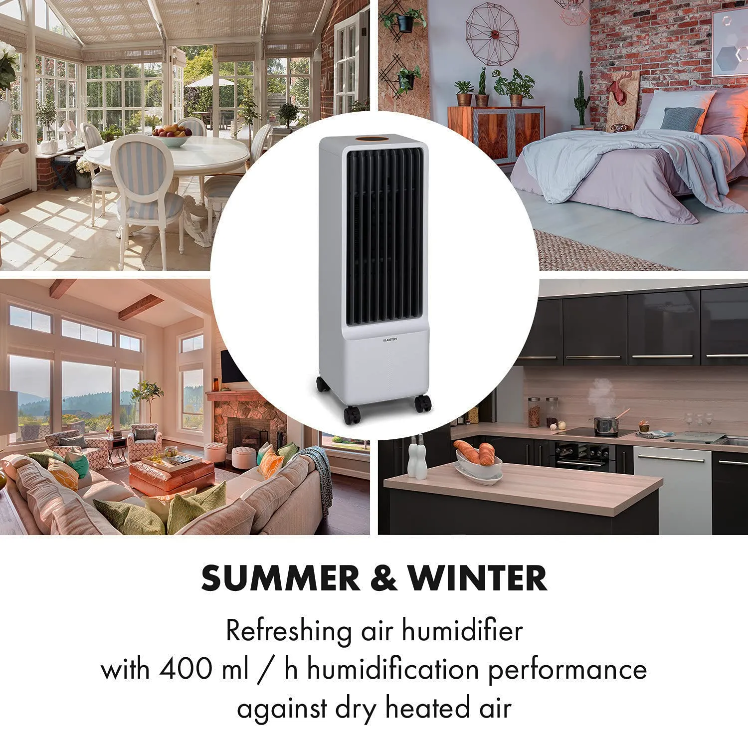 Klarstein Maxflow Smart rafraîchisseur d'air gris 5 L