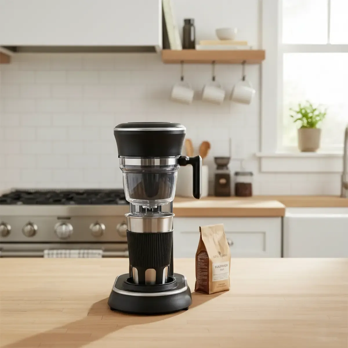 Prixton Capri cafetière avec broyeur 450 ml grains
