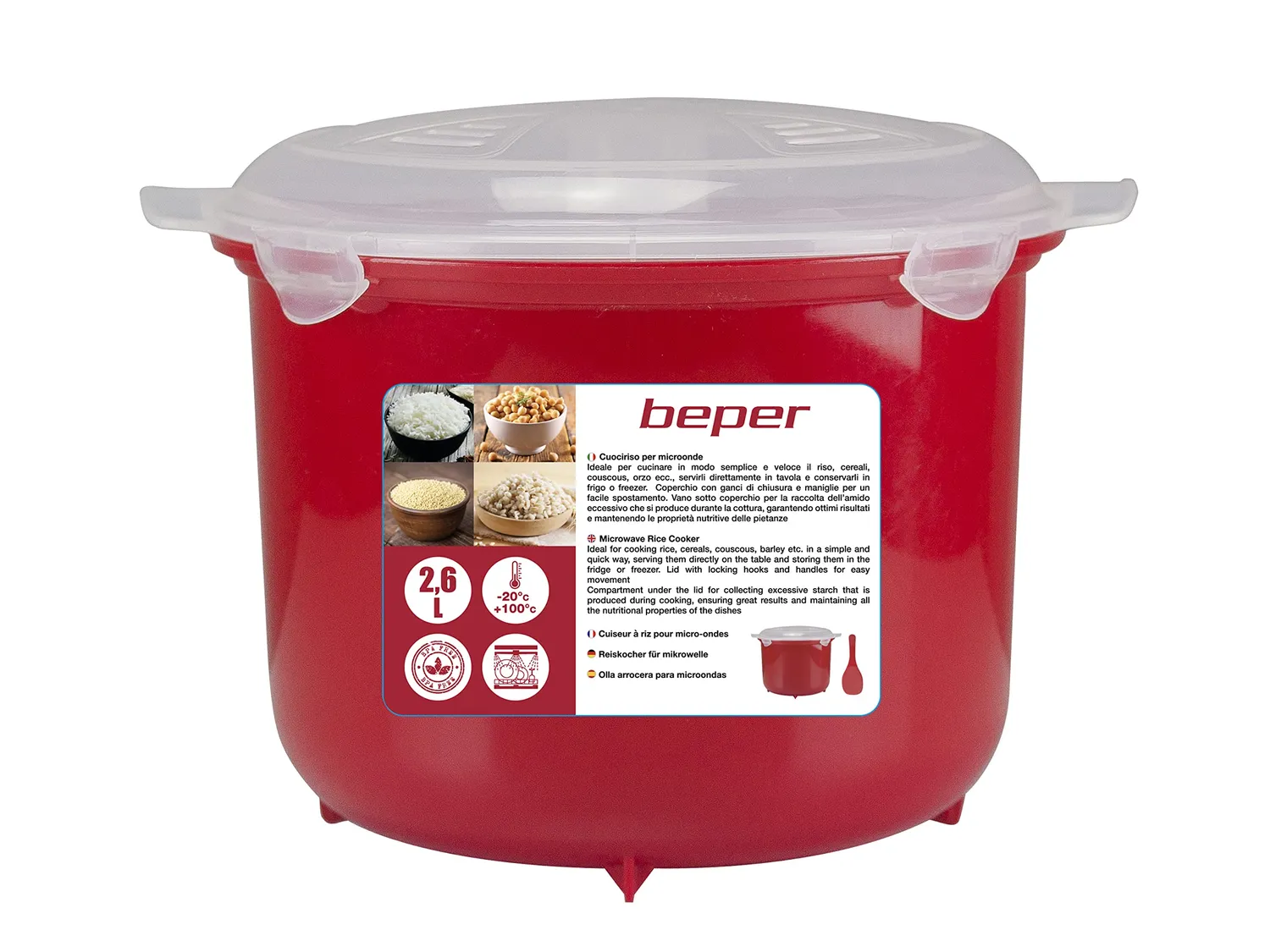 Beper C106CAS001 cuiseur riz micro-ondes 2,6 L