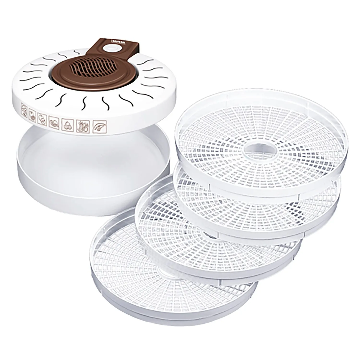 MPM MSG-17 déshydrateur 4 plateaux blanc 250W