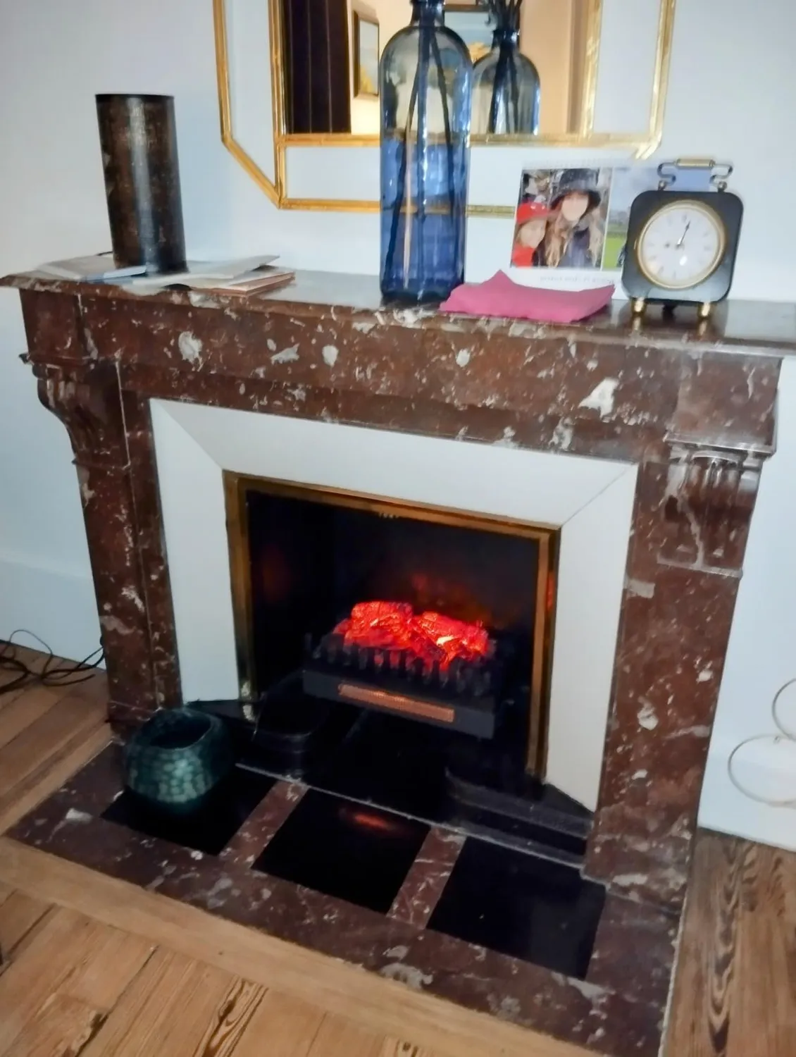 Klarstein Cheminée Électrique 65 cm Chauffage 2000W Noir