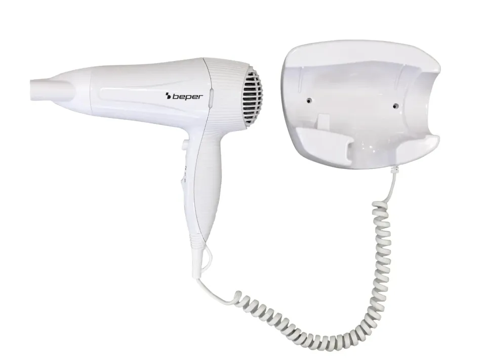 Beper 40.490 sèche-cheveux mural blanc 2000 W