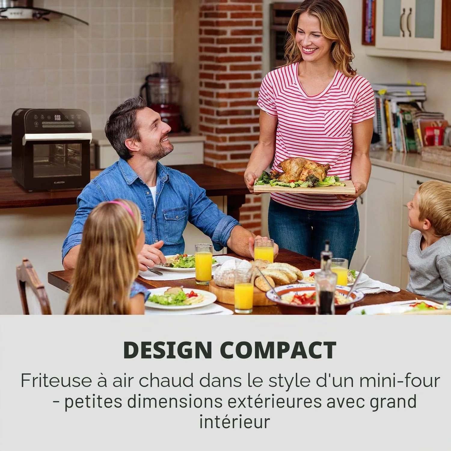 Klarstein AeroVital Cube Edition friteuse sans huile 12 L noire 1600W