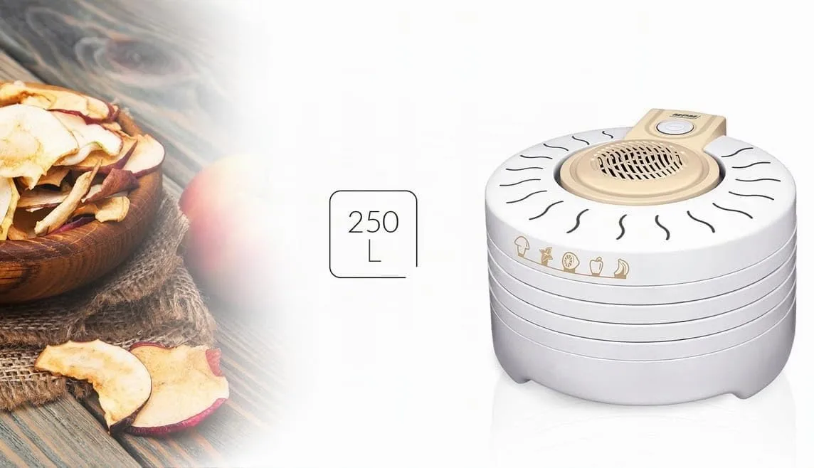 MPM MSG-03 Déshydrateur 4 Plateaux Blanc 250 W