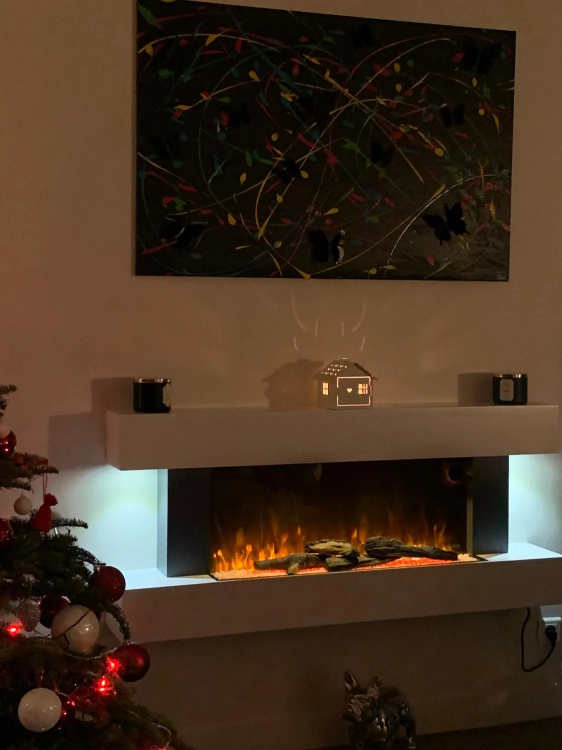 Klarstein Light & Fire 1 cheminée électrique 2000W noir effet flamme