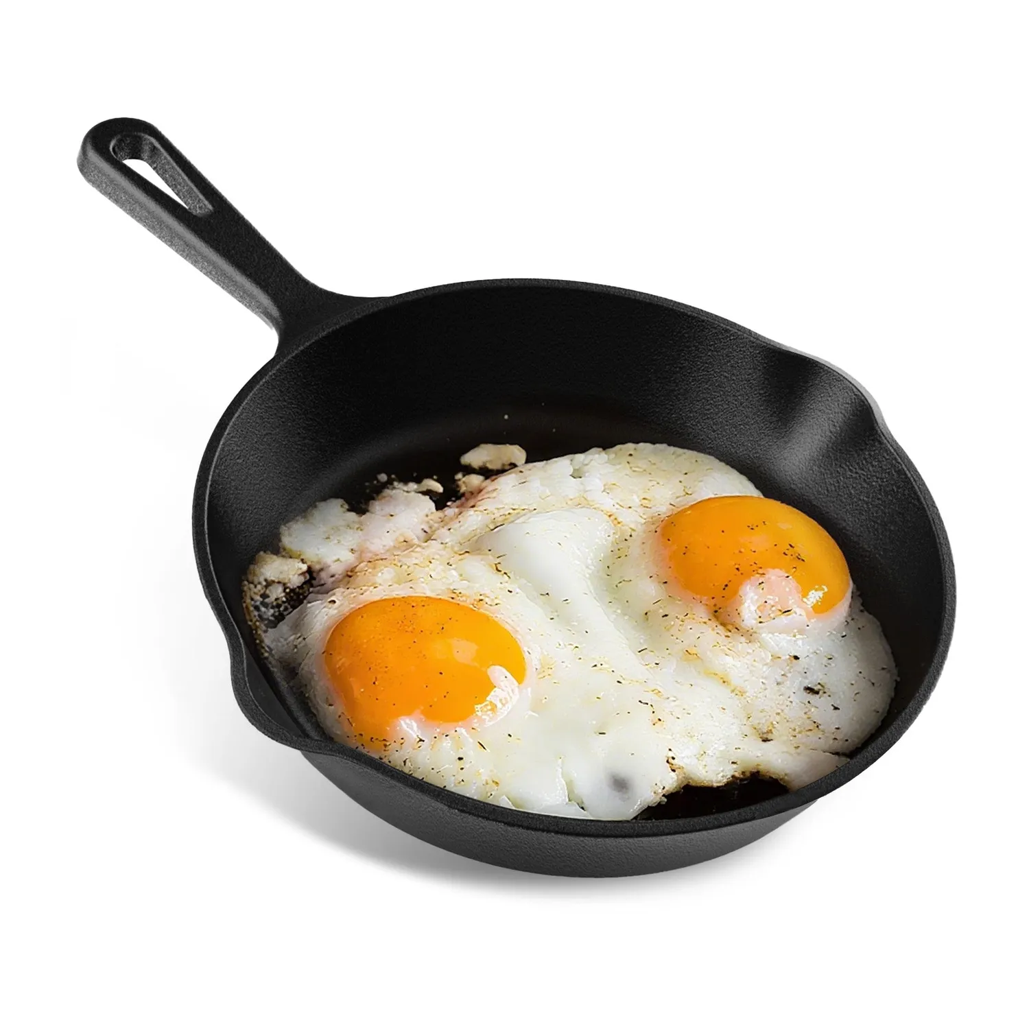 YASHE Poêle en Fonte 26 cm Induction Œufs Viande Four