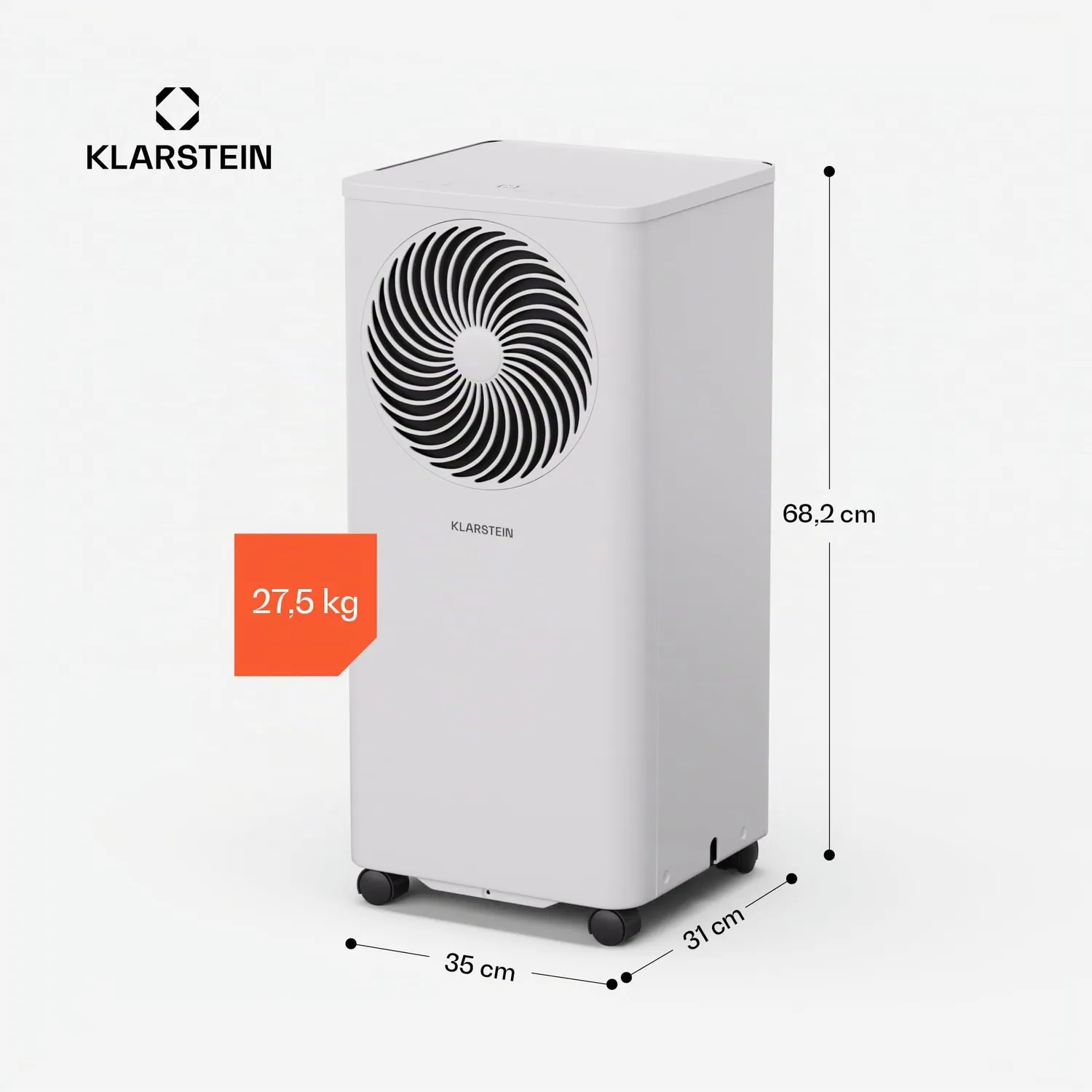 Klarstein Aero Ring climatiseur mobile 7000 BTU blanc 25 m²