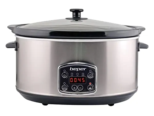 Beper BC.510 mijoteuse électrique 4,5 L noir acier