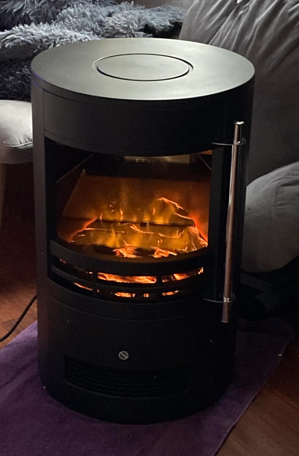 Klarstein Brixen cheminée électrique noire 1800 W