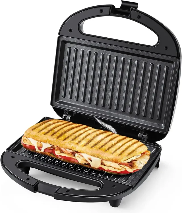 YASHE Grill Panini 750W Plaques Antiadhésives