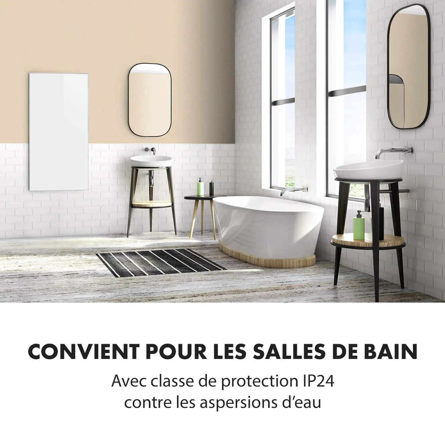 Klarstein Wonderwall Smart Radiateur 60x120cm Blanc