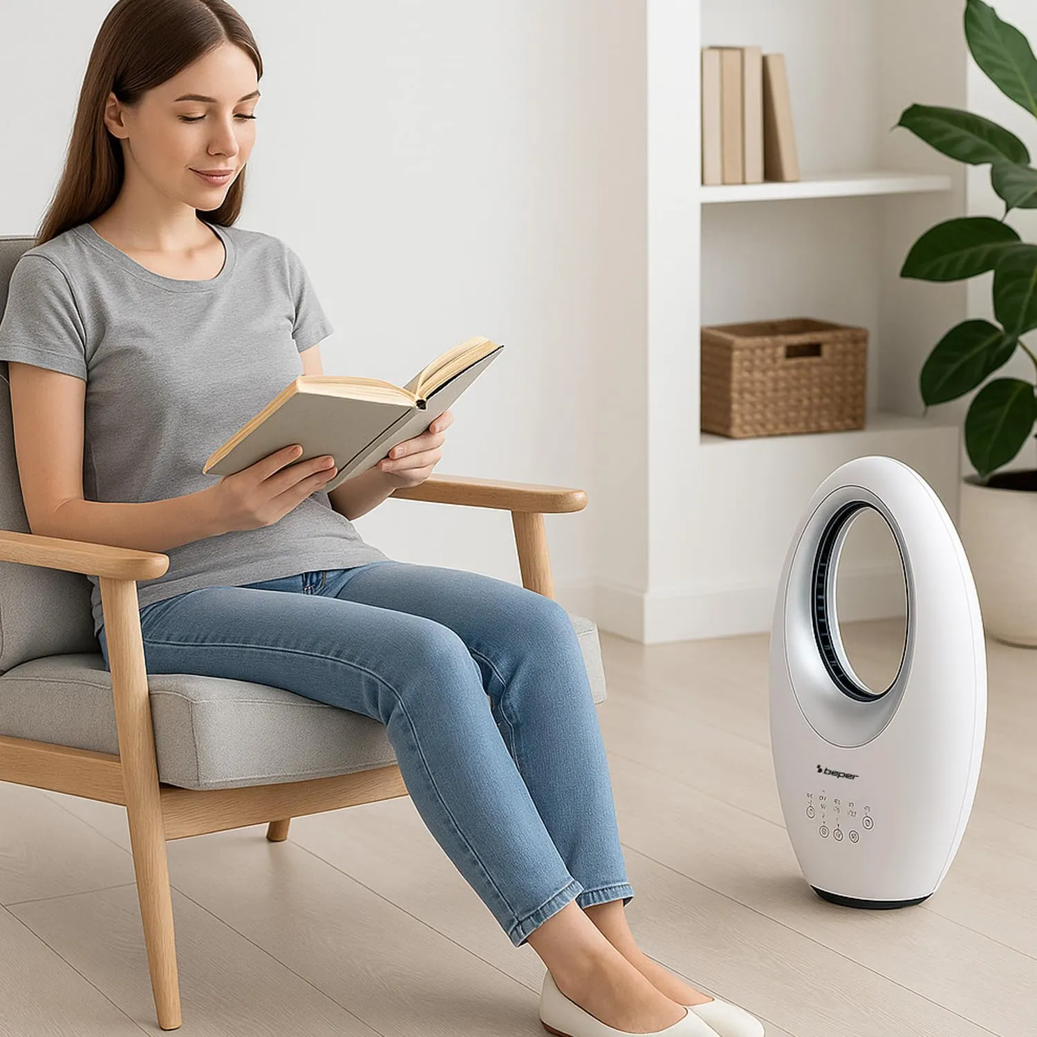 Beper P206VEN351 ventilateur sans pales télécommande silencieux