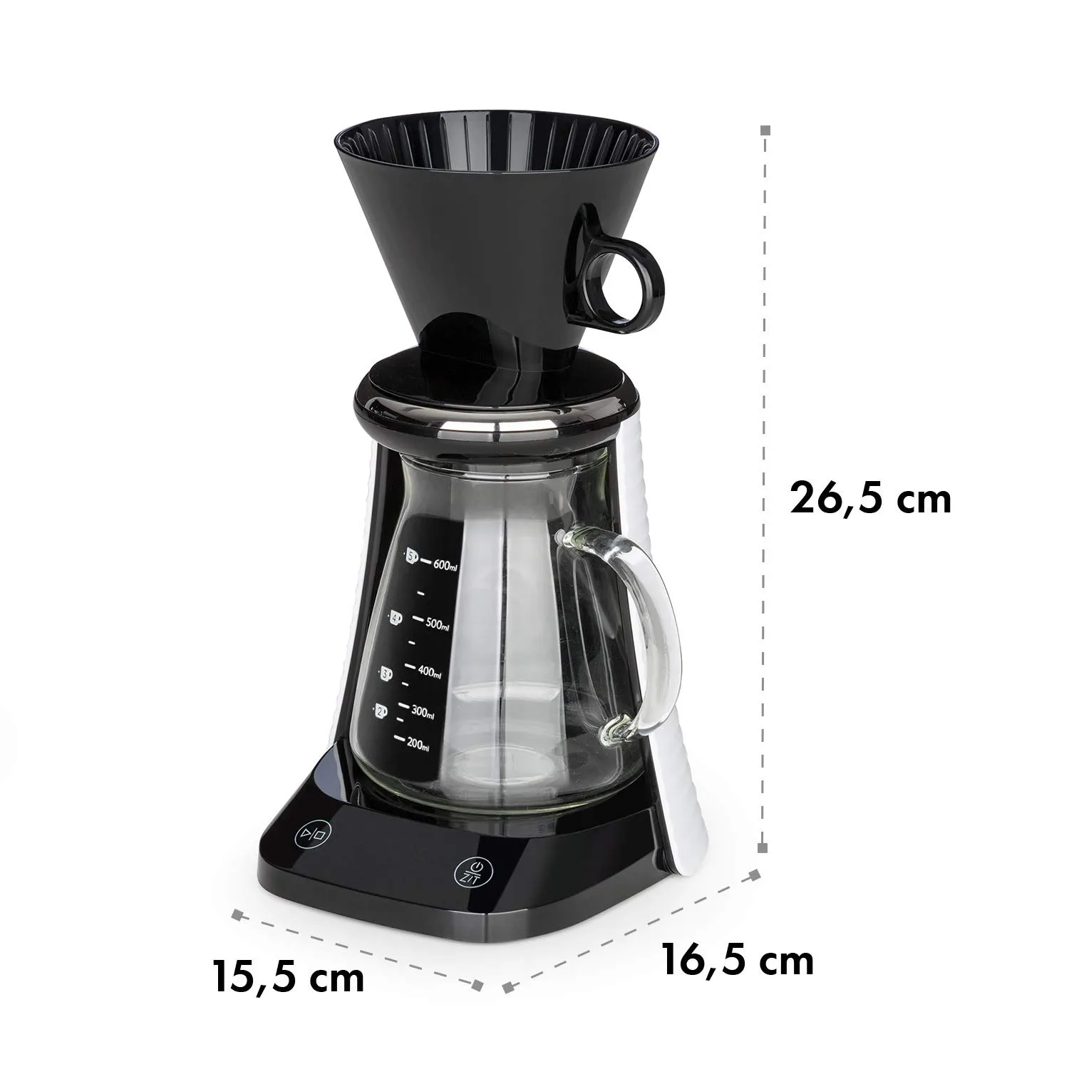Klarstein Craft Coffee cafetière filtre 600 ml balance