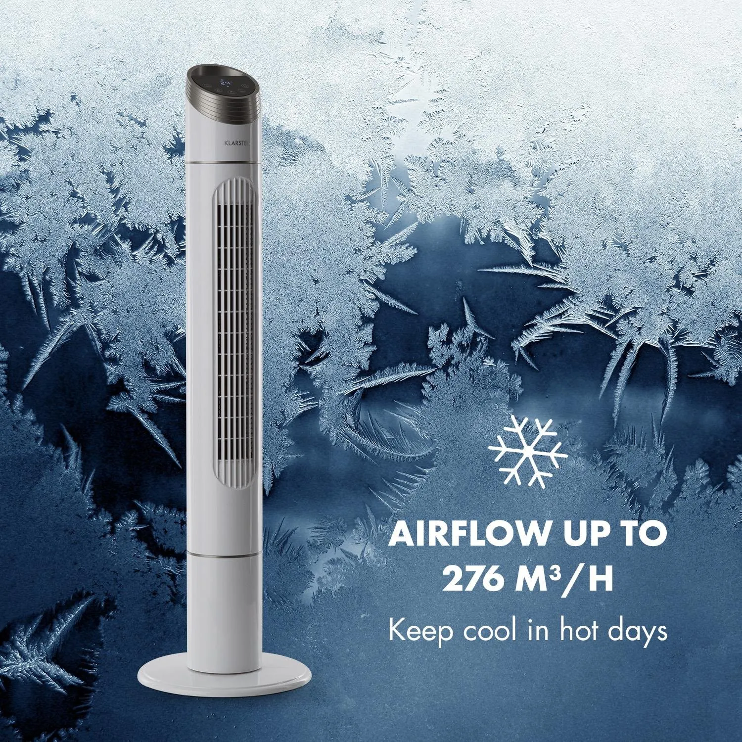 Klarstein Sky High Summer Edition ventilateur tour blanc