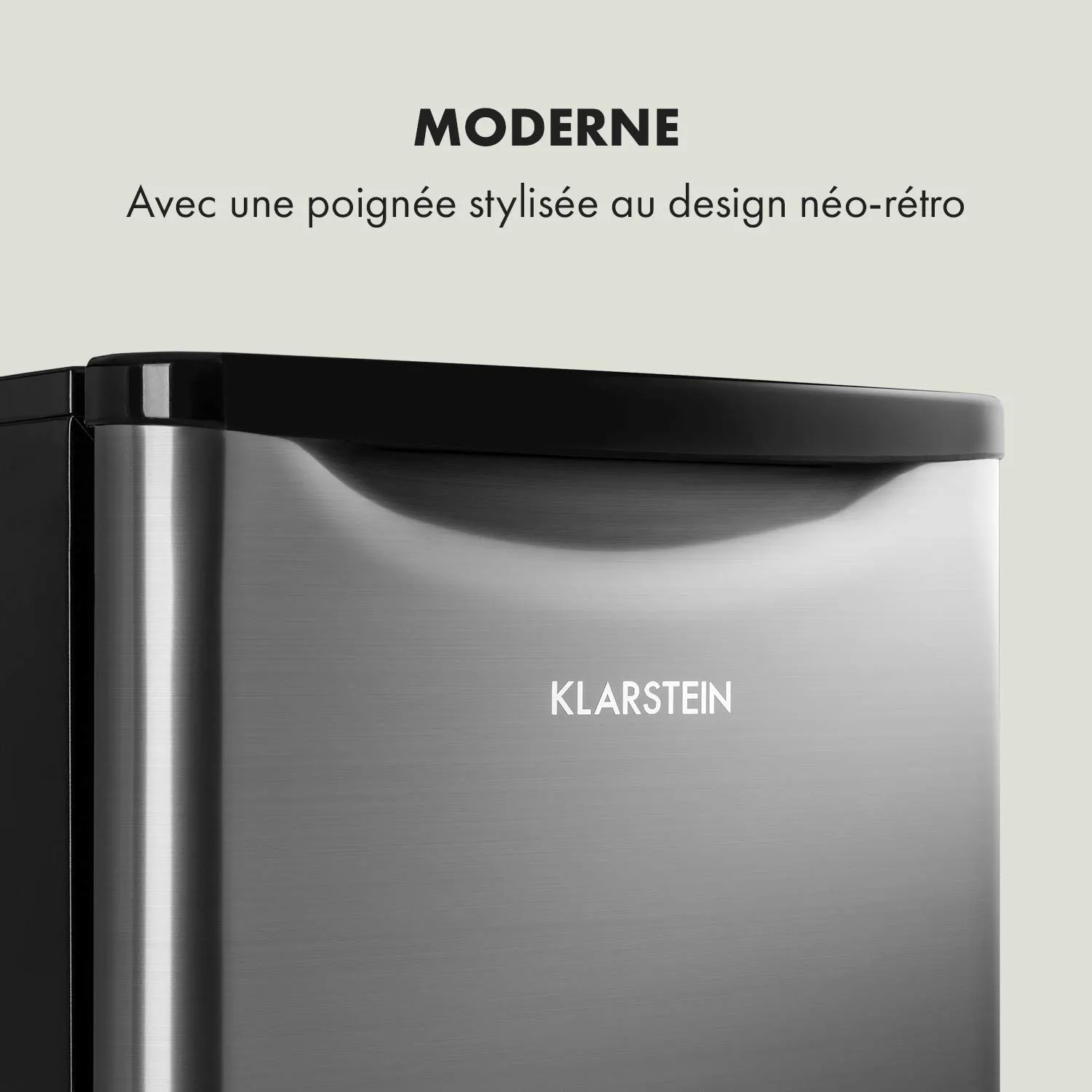 Klarstein Yummy réfrigérateur 45 L argenté 42 dB