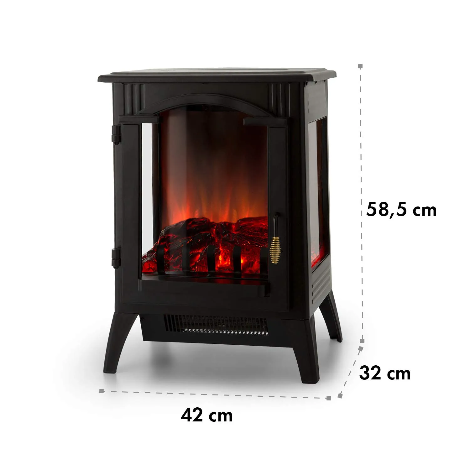 Klarstein Graz cheminée électrique noire 2000 W