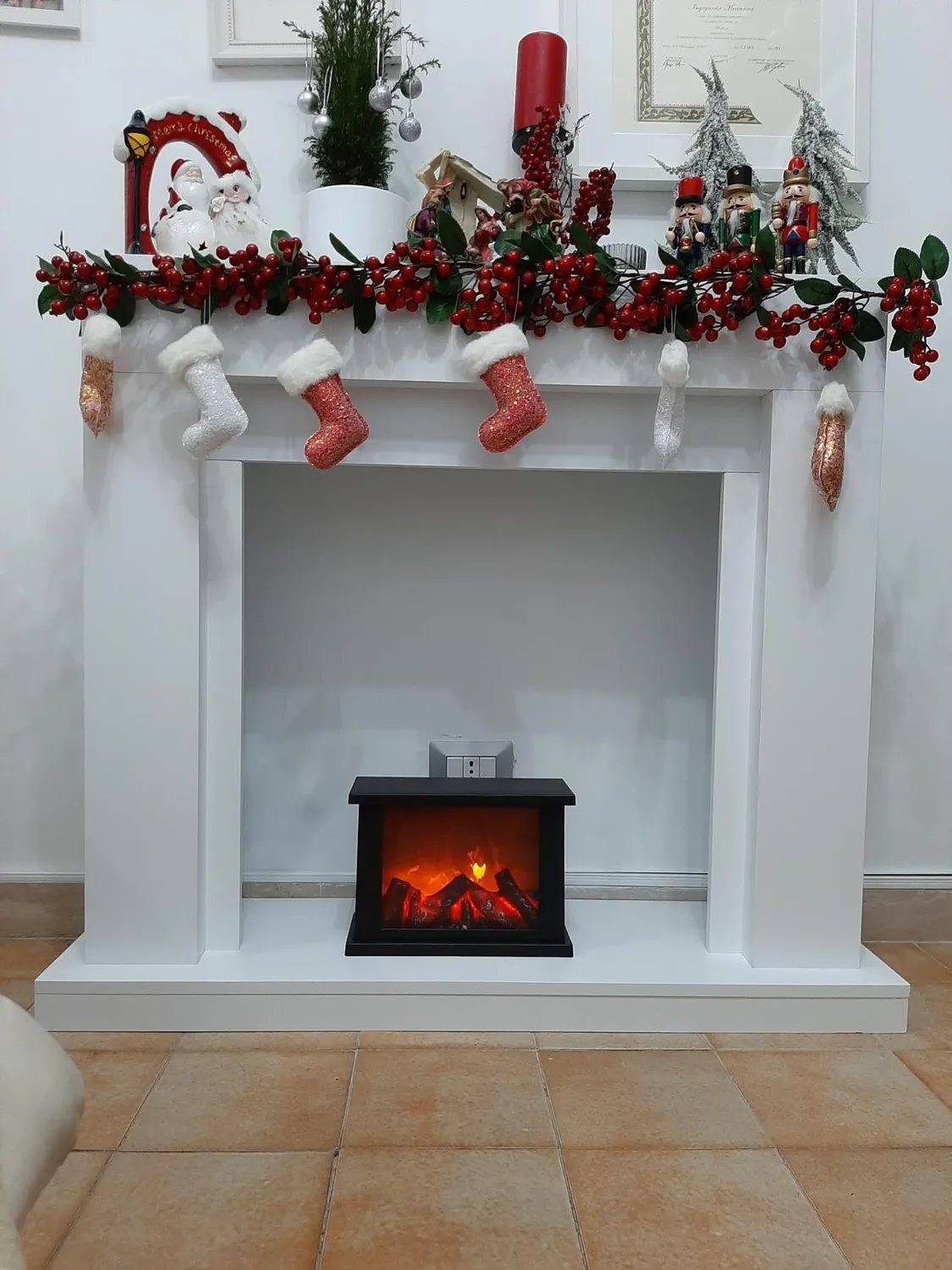 Klarstein Studio Frame corps cheminée blanc MDF
