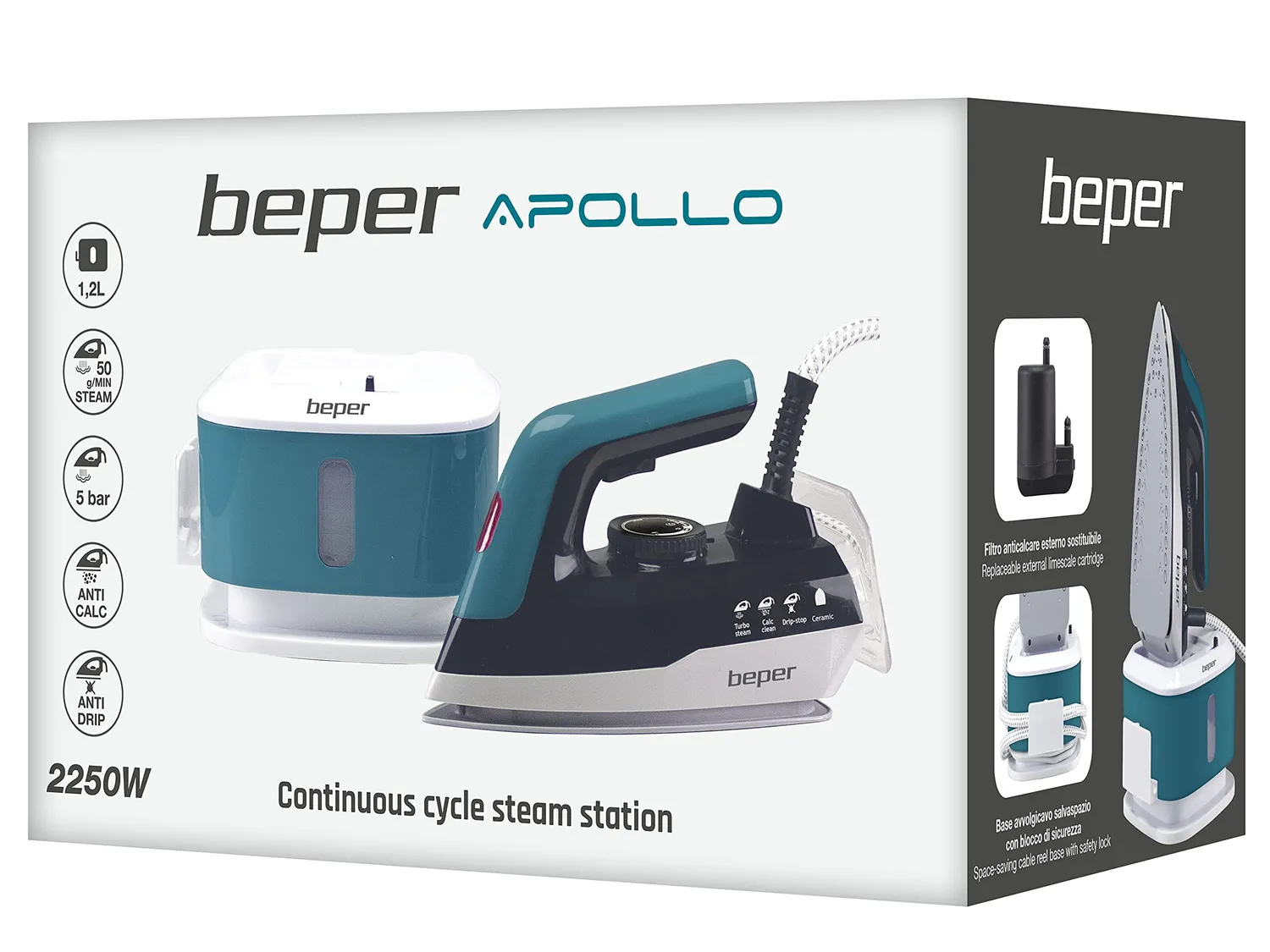 Beper P204CAL200 Centrale Vapeur Cycle Continu 1,2 L