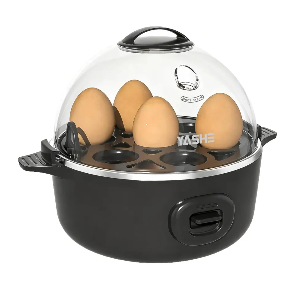 YASHE Cuiseur Œufs 7 Œufs Noir Omelette Poché