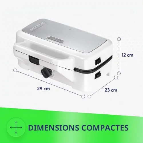 MPM MOP-33M appareil à sandwichs 3 en 1 1200W grill