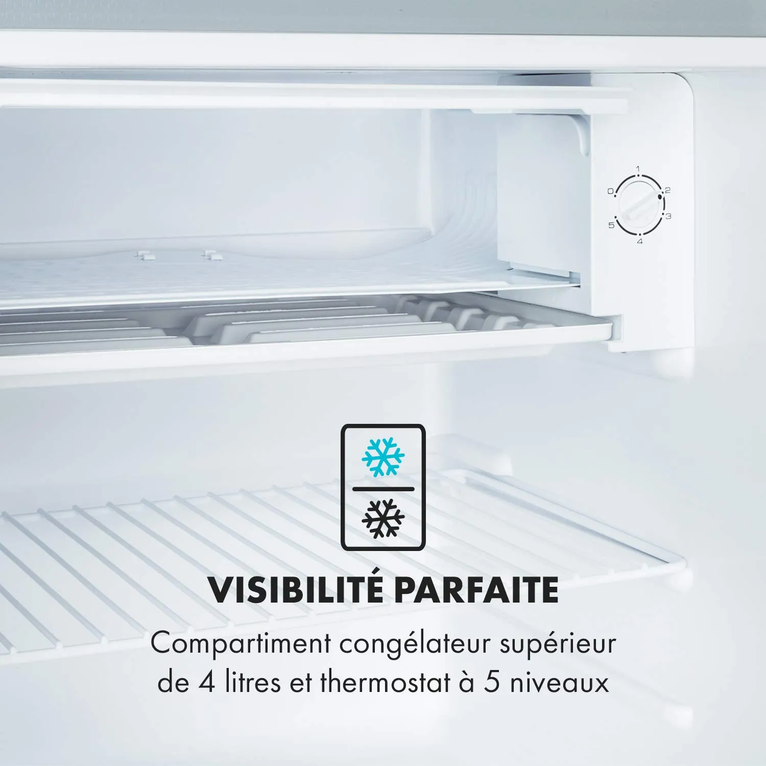 Klarstein Delaware réfrigérateur 76 L argent