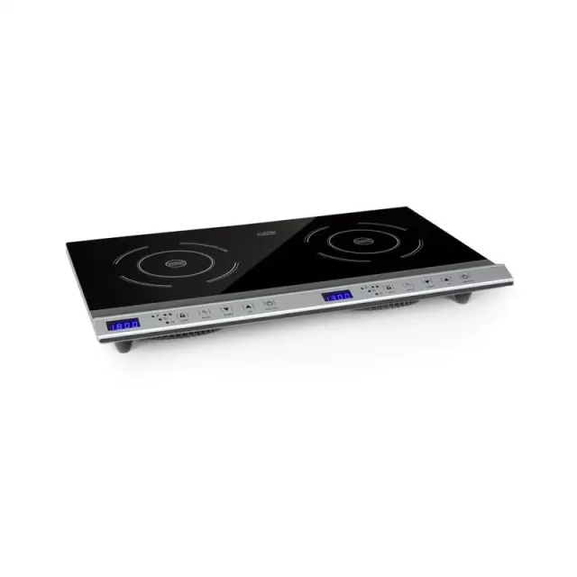 Klarstein Cucinata double plaque induction argent 3100W