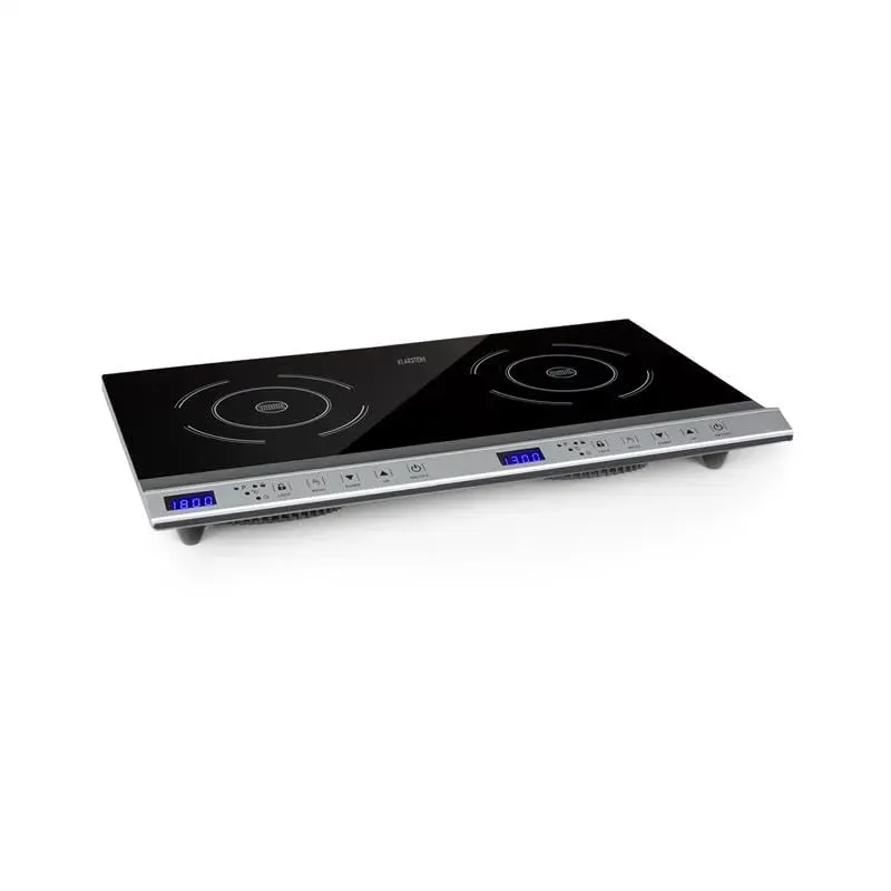 Klarstein Cucinata double plaque induction argent 3100W