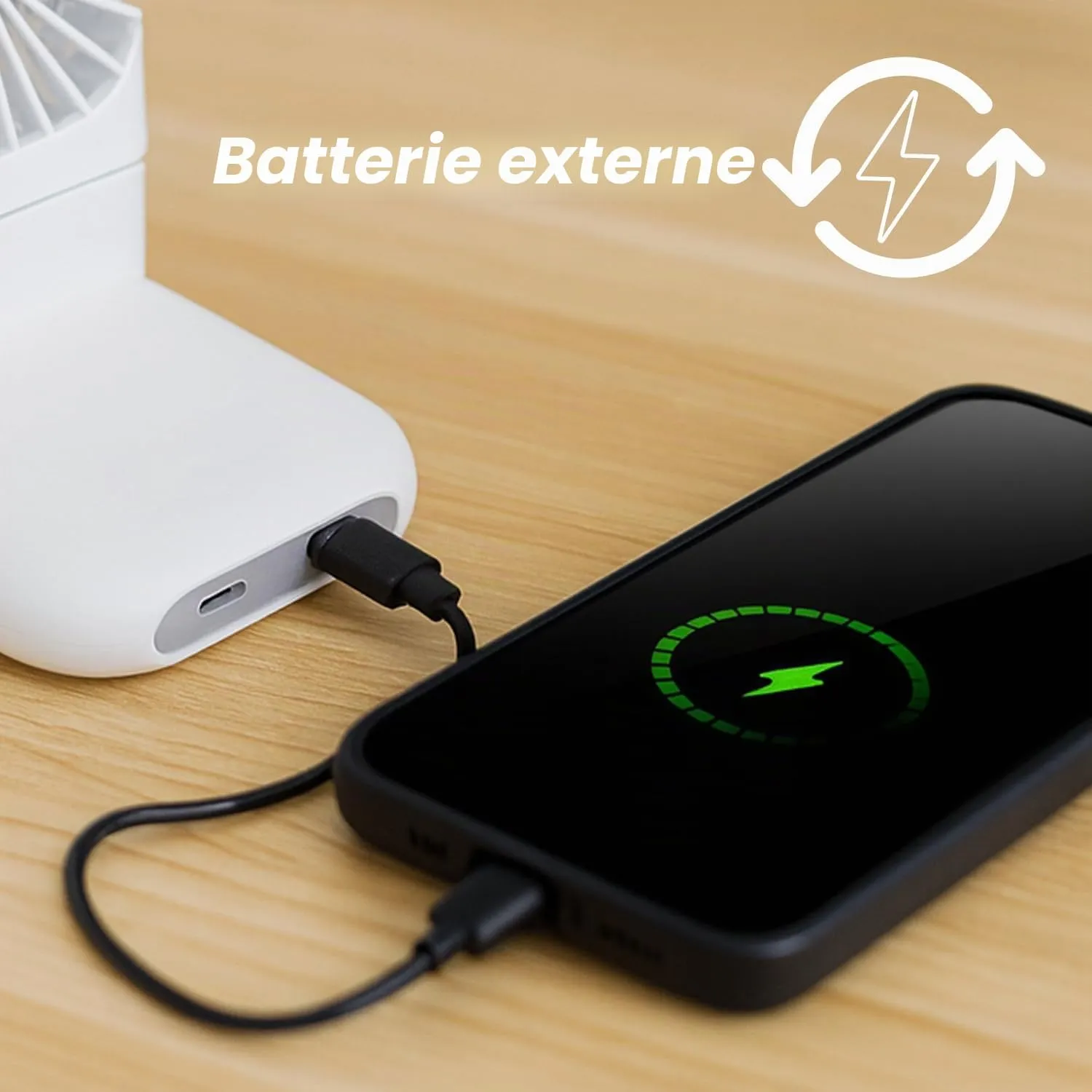 Beper P206VEN411 mini ventilateur rechargeable pliable USB-C