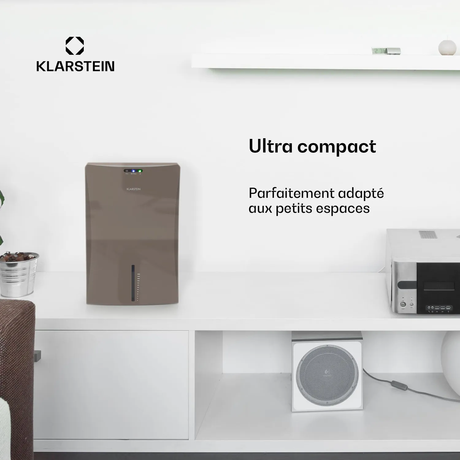 Klarstein Drybest 2000 2G déshumidificateur 2 L gris ioniseur
