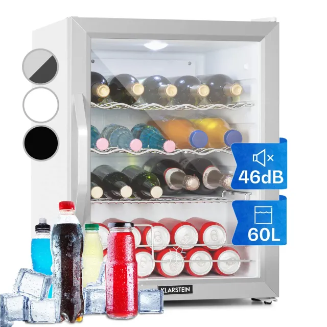 Klarstein Mini Frigo Bar 60L vitré inox