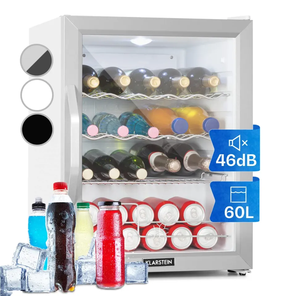 Klarstein Mini Frigo Bar 60L vitré inox