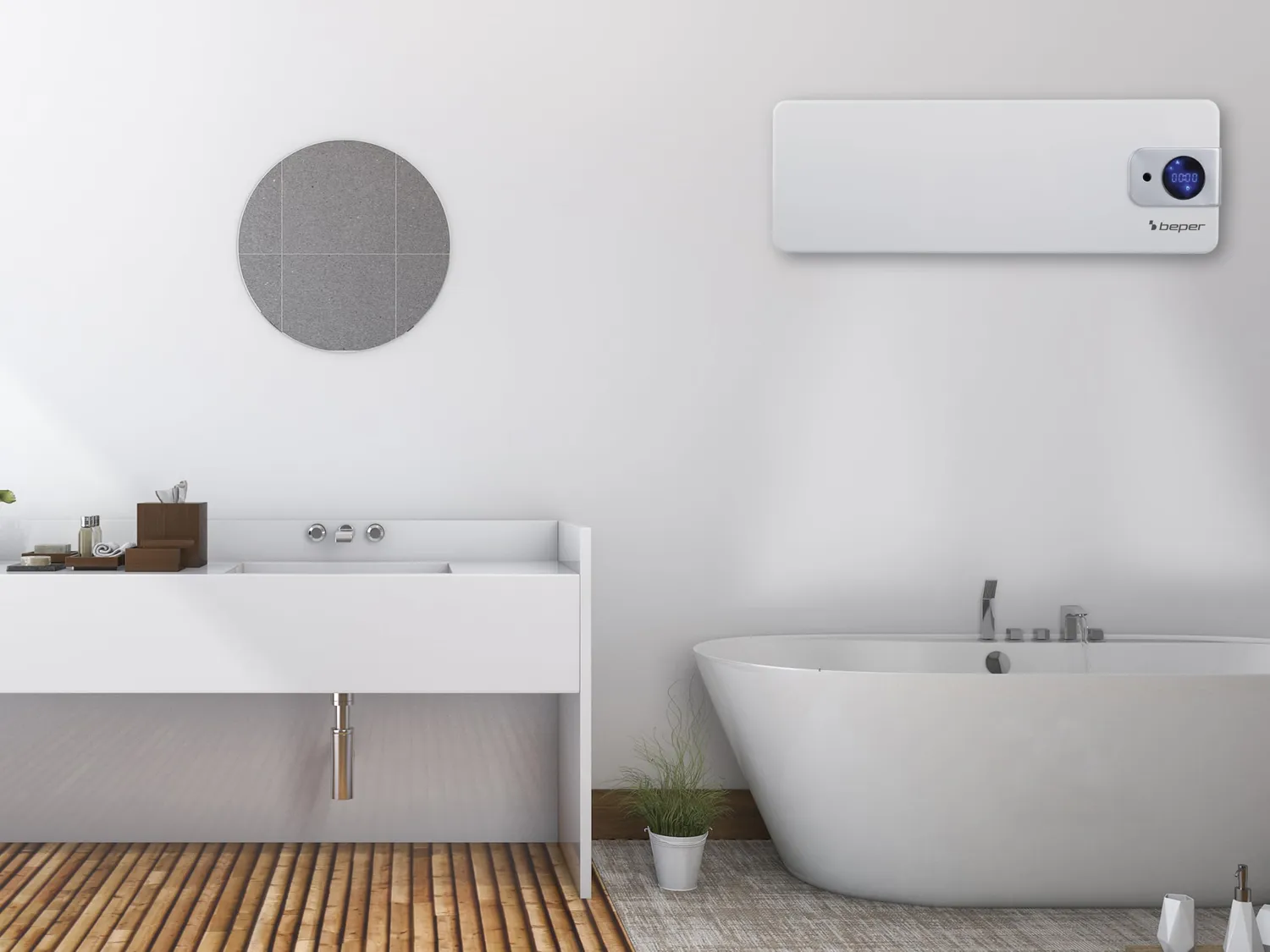 Beper P203TER100 chauffage mural salle de bain 2000W IP22