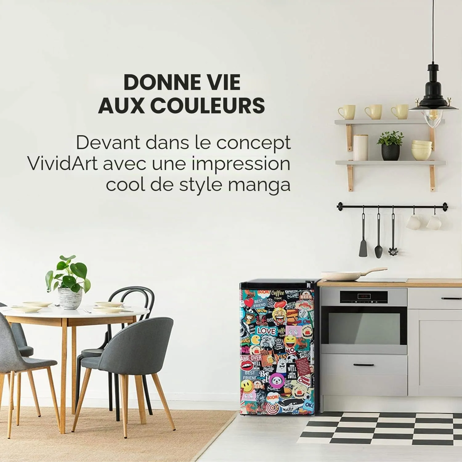 Klarstein Cool Vibe réfrigérateur 90 L noir BD 42 dB