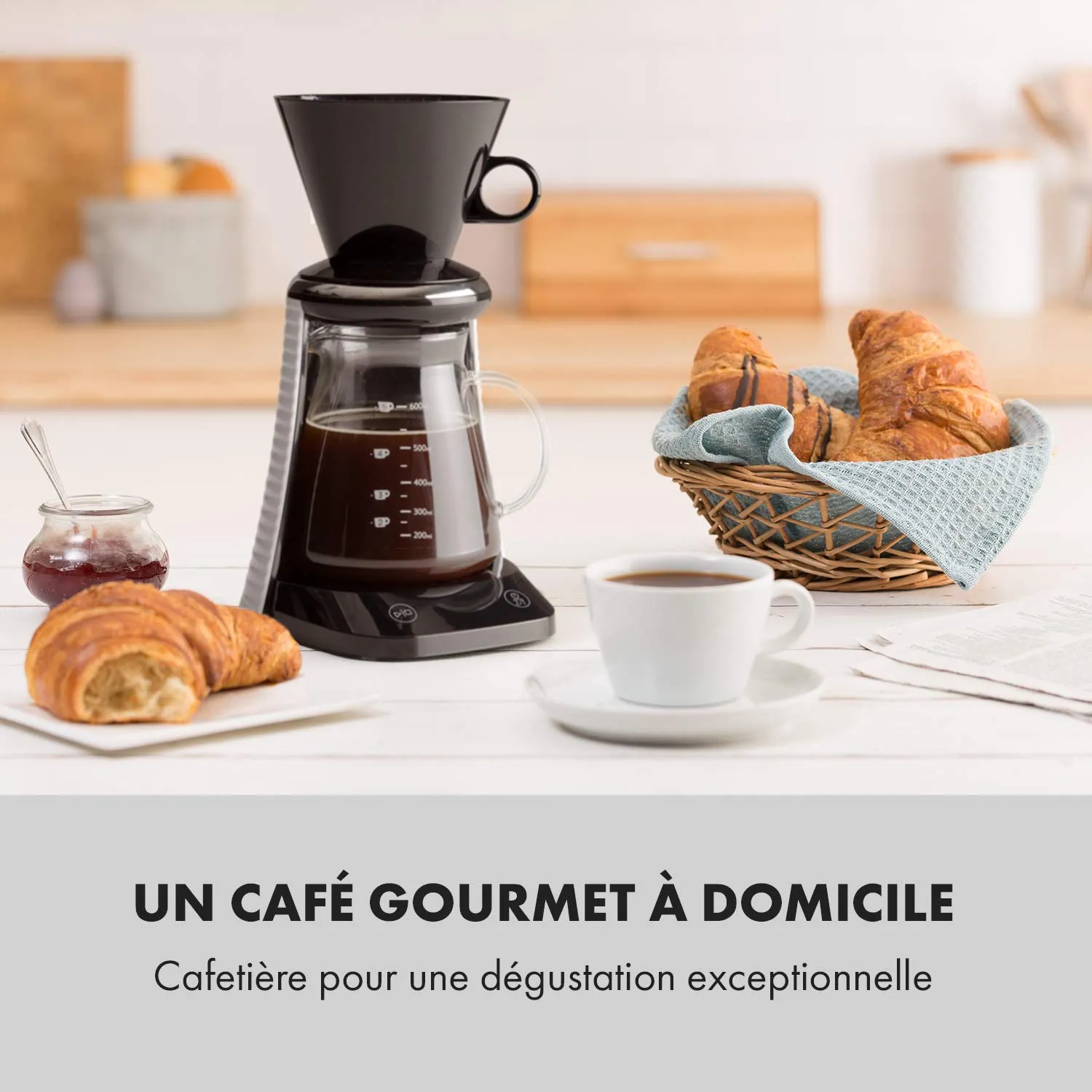 Klarstein Craft Coffee cafetière filtre 600 ml balance