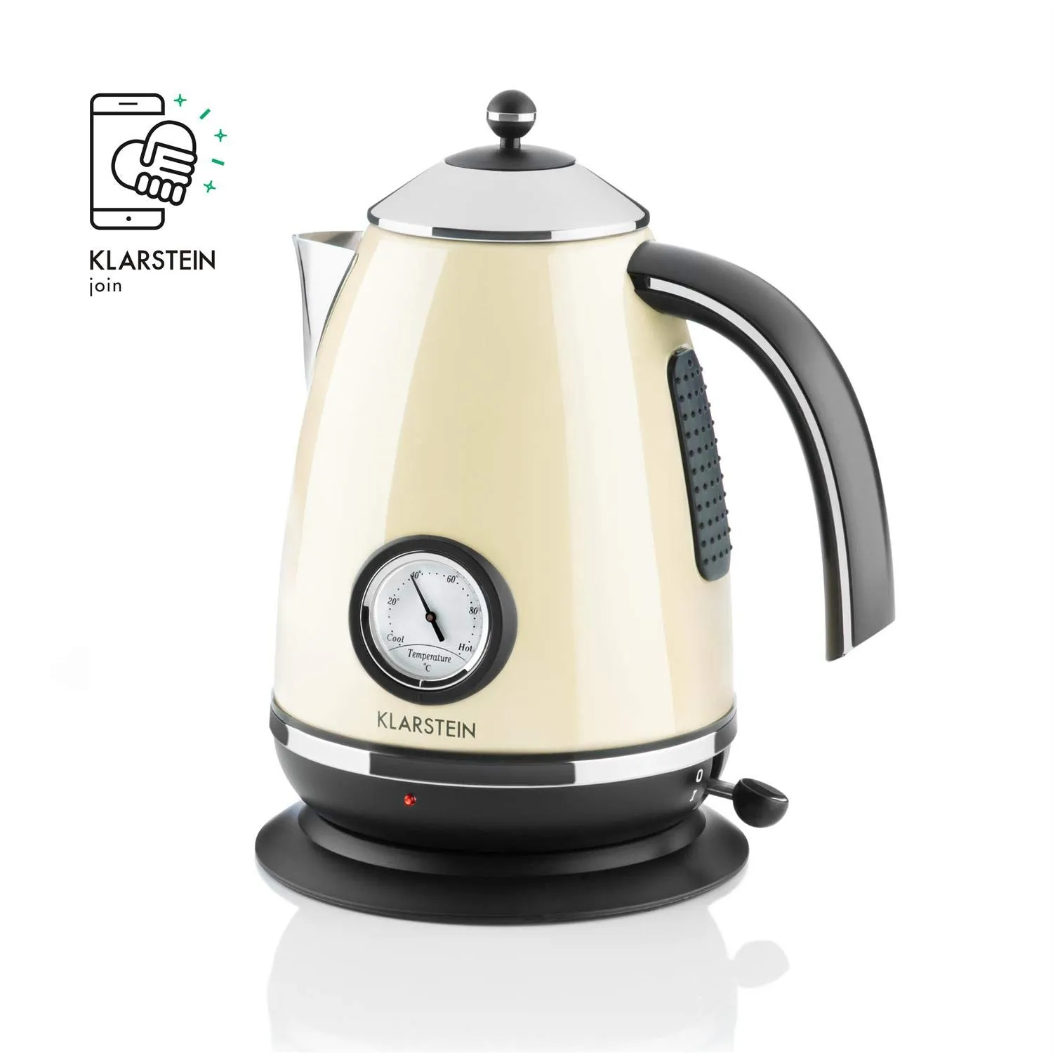 Klarstein Aquavita Chalet bouilloire 1,7 L crème 2200W