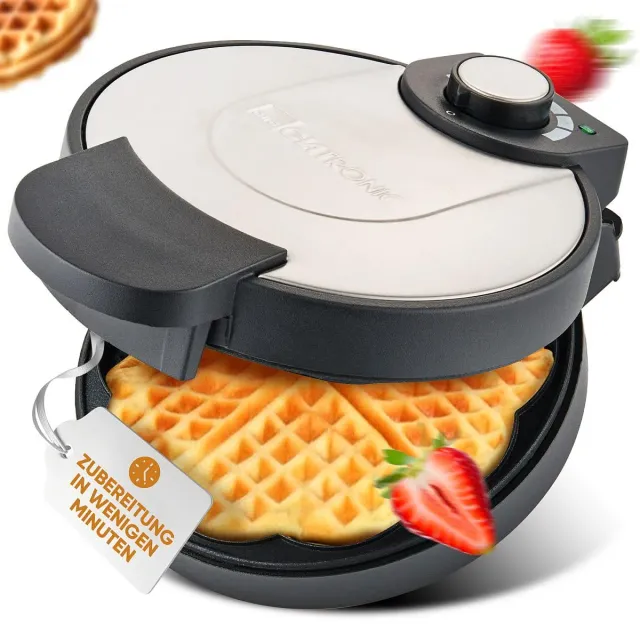 Clatronic WA 3492 gaufrier cœur 18 cm 1000 W