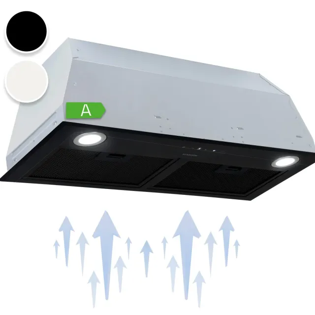 Klarstein hotte murale silencieuse 592 m³/h LED tactile