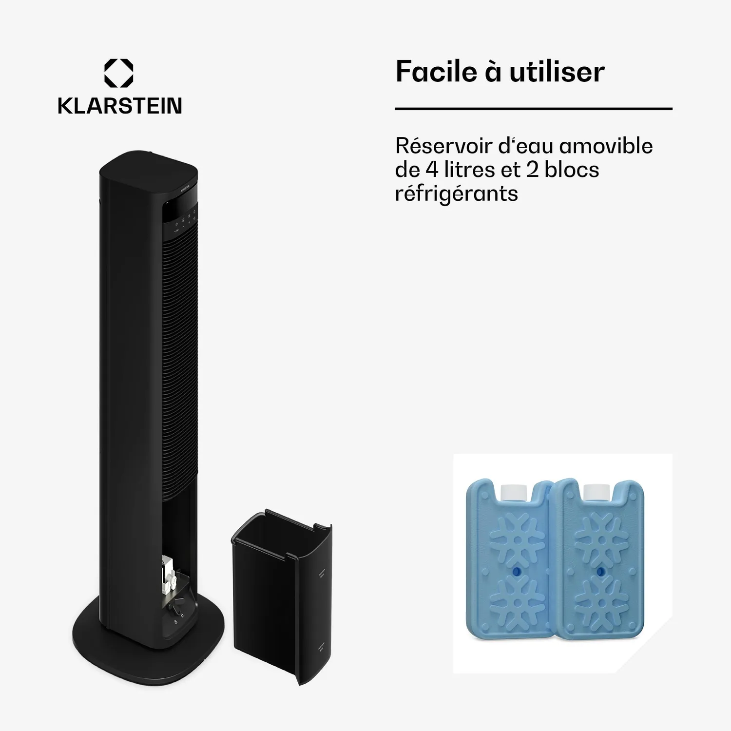 Klarstein Mistral Smart rafraîchisseur d'air noir 4 L