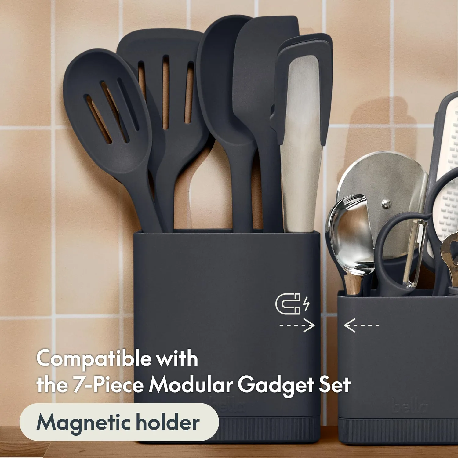 La Bella outils modulaires ustensiles cuisine 6 pièces ardoise