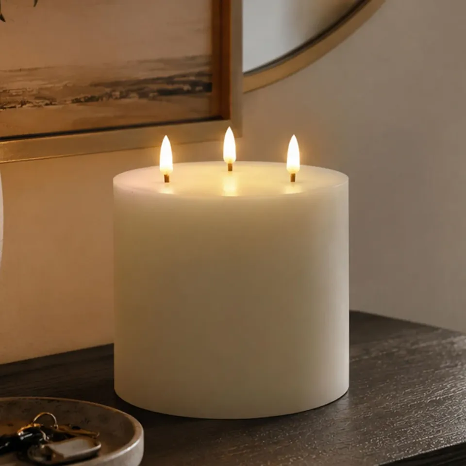 Beper P207ILI600 TRIA bougie LED cire véritable 3 LED