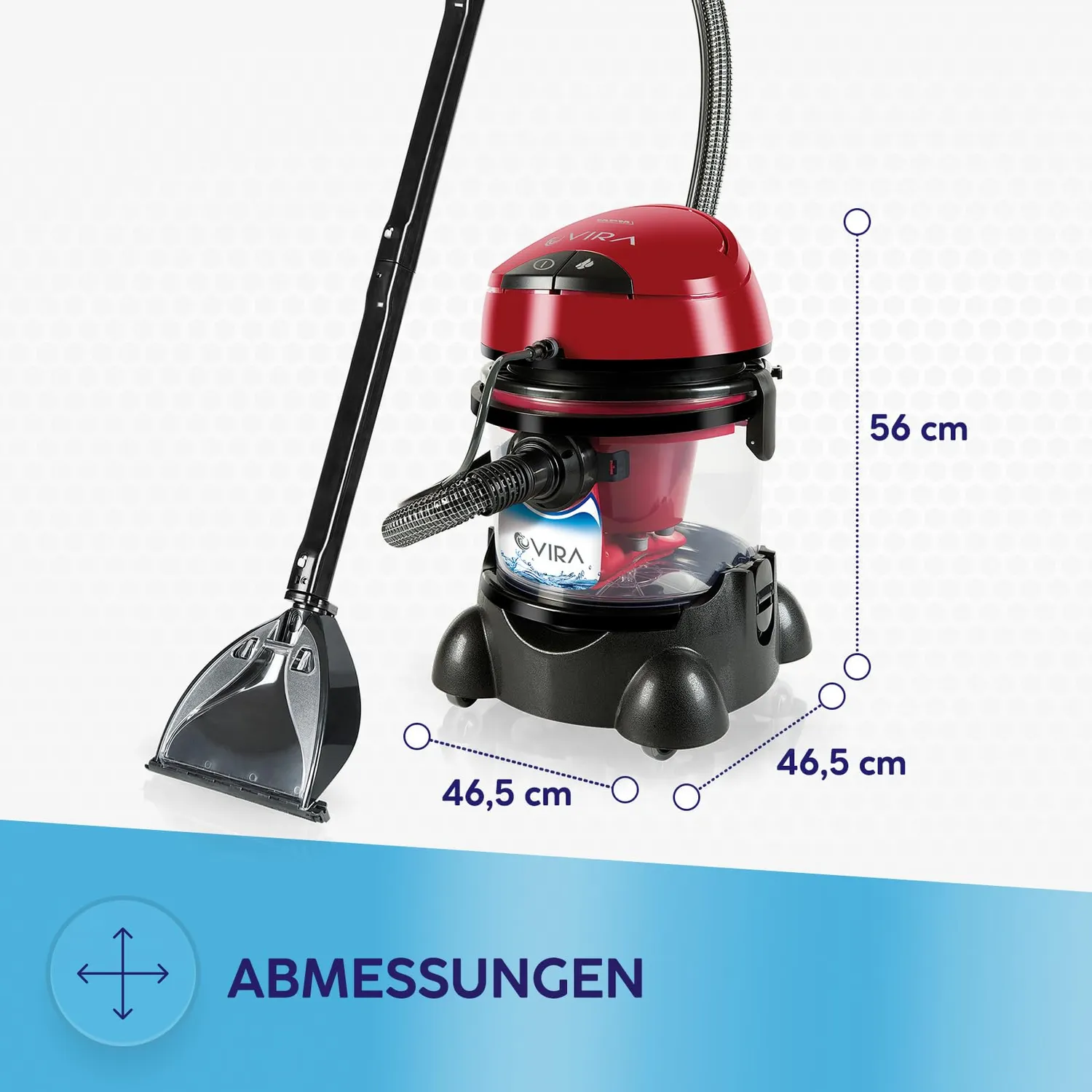 MPM MOD-22 aspirateur eau poussières 10 L rouge
